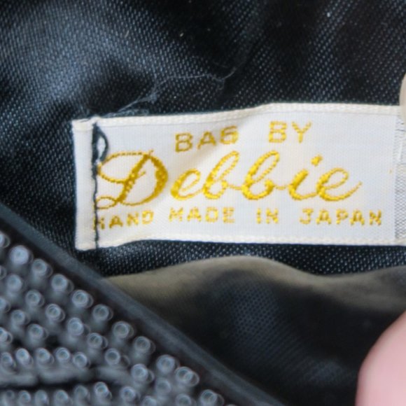 Vintage 50s Bags by Debbie Black Beaded Clutch - Picture 6 of 7